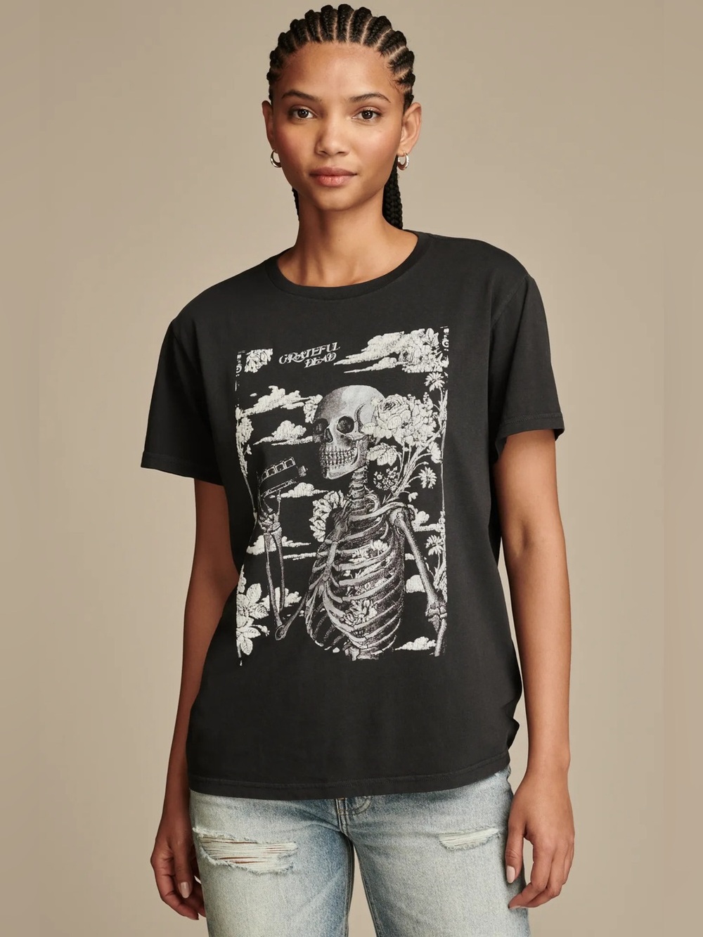 Lucky Brand Grateful Dead Skeleton T-shirt Women’s L